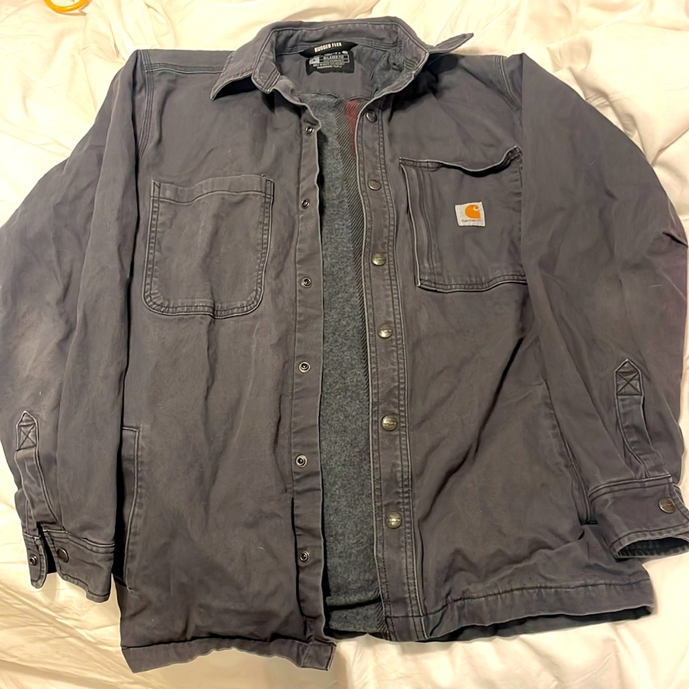 Carhartt Mens Rugged flex Rugby shirt jacket
